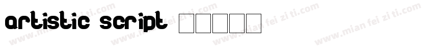 Artistic Script字体转换
